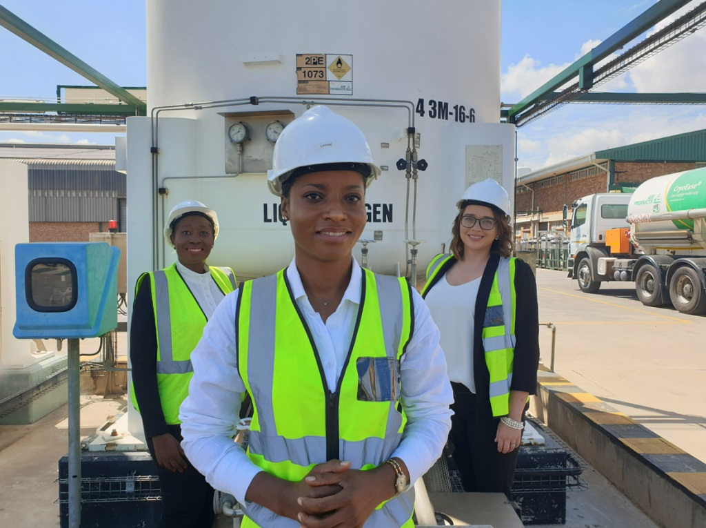 South African engineer at industrial facility